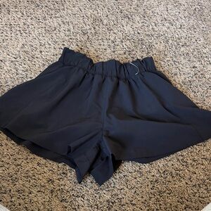 Athleta Girls High Waist Black Shorts